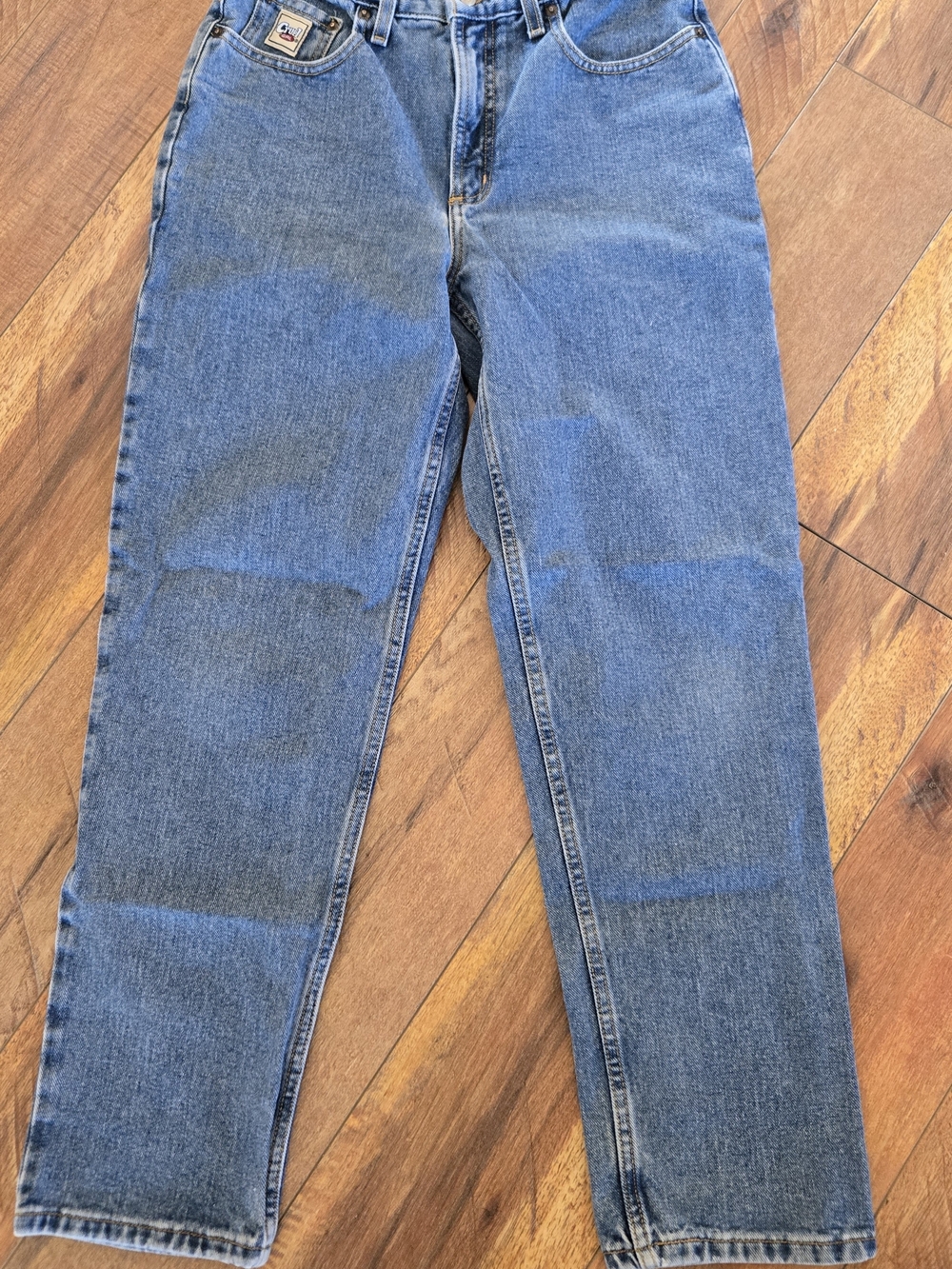 Vtg Cruel Girl High-Rise Straight Relaxed Leg Jeans in Medium Blue